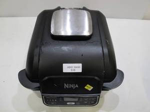 lot 516 image: Ninja Foodi 5-in-1 Indoor Grill with 4-qt Air Fryer, Roast, Bake, & Dehydrate - Stainless SteelBlack