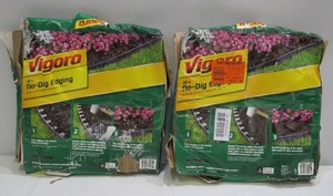 lot 539 image: 2-Pack Vigoro 20 ft. No-Dig Landscape Edging Kit