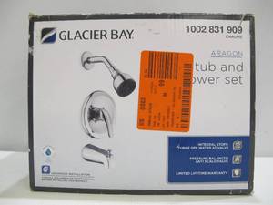 lot 525 image: Glacier Bay Aragon Single-Handle 1-Spray Tub and Shower Faucet in Chrome