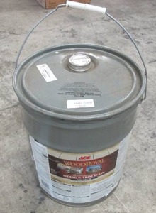 lot 550 image: ACE Hardware WoodRoyal Siding & Trim Stain Solid Color Oil 18 Liters5 Gallons