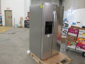 lot 513 image: LG - 26.2 Cu. Ft. Side-by-Side Refrigerator with Thru-the-Door Ice and Water - Stainless steel