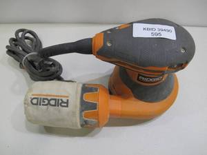 lot 595 image: Ridgid R2601 3 Amp Corded 5 in. Random Orbital Sander with AIRGUARD Technology