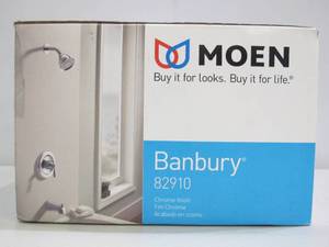 lot 612 image: Moen Banbury Single-Handle 1-Spray 1.75 GPM Tub and Shower Faucet in Chrome (Valve Included)