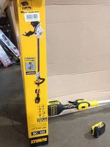 lot 40 image: DEWALT 20V MAX Lithium-Ion Brushless Cordless String Trimmer with (1) 5.0Ah Battery and Charger Included review pictures (working condition)