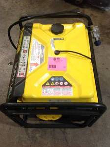 lot 24 image: Champion Power Equipment 6250-Watt Gas and Propane Powered Dual-Fuel Portable Generator with CO Shield Technology (good condition) does not include wheels