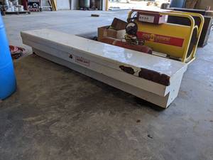 lot 907 image: Steel WeatherGuard Truck Side Toolbox - Measures about 88 x 18 x 14 - NO SHIPPING