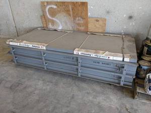 lot 919 image: Lot of (2) Unused Steel 36 Entry Doors w Frames - NO SHIPPING