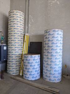 lot 923 image: Lot of (3) 36 Concrete Form Tubes - 12, 8 and 4 - NO SHIPPING
