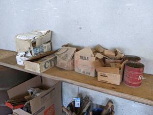 lot 958 image: Large Lot of Misc. - Nails and Ceramic Tiles - NO SHIPPING