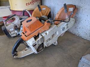lot 962 image: Stihl Model TS760 Gas Cutting Saw - Motor Pulls over good - NO SHIPPING