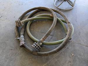 lot 975 image: Lot of (2) 2 Pump Hoses w Camlok Fittings - NO SHIPPING