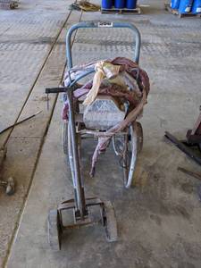 lot 982 image: Paint Sprayer and Trailer Moving Dolly - NO SHIPPING