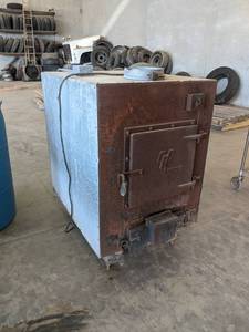 lot 990 image: LaCrosse Wood Burning Stove - Measures about 36 x 27 x 43 High - NO SHIPPING