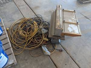 lot 993 image: TAPCO Port-o-Slitter and Lot of Extension Cords - NO SHIPPING