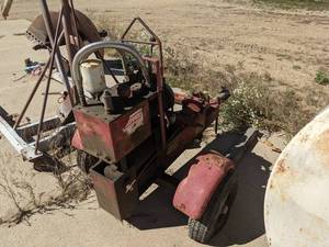 lot 893 image: Nipper Manufacturing Rebar Bender - Pull Behind - 110VAC Motor - Untested - NO SHIPPING