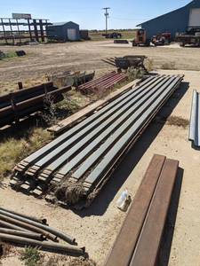 lot 888 image: Lot of about 340 Corrugated Steel - Used as base for pouring concrete roofs etc.  - NO SHIPPING