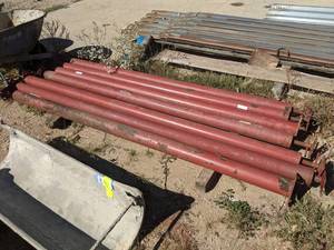 lot 884 image: Lot of (7) Steel Adjustable Floor Posts - About 8 Long Each - NO SHIPPING