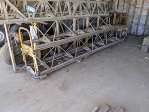 lot 873 image: Lot of (2) Sections of Truss Screed - Includes 14 and 10, Honda Gas Engine (Pulls over, not attached)  - NO SHIPPING