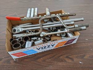 lot 715 image: Lot of 12 Drive Sockets and Socket Wrenches - NAPA, Craftsman and More - SHIPPING AVAILABLE