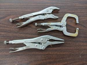 lot 723 image: MAC Tools Locking Pliers Part No. MLP7CJ, MLP9LN, MLP6CC - SHIPPING AVAILABLE