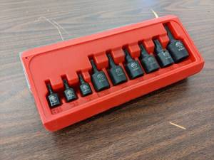 lot 728 image: MAC Tools Impact Torx Bit Kit T20 to T60 - 14 and 38 Drives - Part No. STP9PT - SHIPPING AVAILABLE