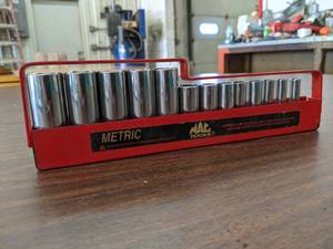 lot 740 image: MAC Tools Metric deep Well Socket Set - 38 Drive - 6 Point - 19mm to 6mm (13 Sockets) - SHIPPING AVAILABLE