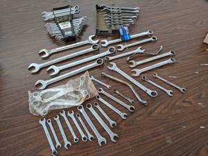 lot 755 image: Lot of Misc. Combination Wrenches, Evercraft, NAPA, SK and More - SHIPPING AVAILABLE