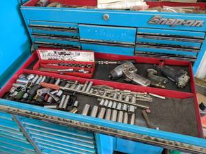 lot 798 image: Lot of 38 Drive Sockets, Pneumatic Impact and More - Drawer NOT Included - SHIPPING AVAILABLE