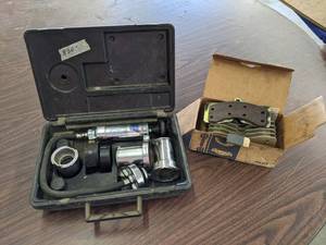 lot 800 image: Stant Cooling System Pressure Tester Kit Part No. ST 255 and Brake Pads for 1981 Corvette - SHIPPING AVAILABLE