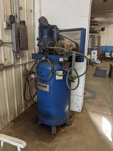 lot 703 image: Castair 80 Gallon Air Compressor - 3 Phase 230460V - 5 HP - Model I538VC1 - Tested and Runs - NO SHIPPING