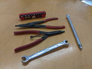 lot 816 image: MAC Tools 14 Drive Metric - 6 Point - Socket Set 14mm to 5mm (10 Sockets)  MAC Tools Snap Ring Pliers, Extension and Wrench - SHIPPING AVAILABLE