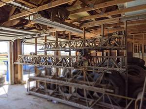 lot 874 image: Lot of (3) Sections of Truss Screed - Includes 12 and (2) 10, Honda Gas Engine (Pulls over)  - NO SHIPPING