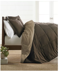 lot 91 image: Brand New ienjoy Home Restyle your Room KingCal King Reversible Comforter Set