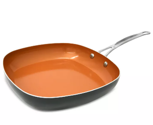 lot 34 image: Brand New Gotham Steel 9.5 Square Copper Plated Grill Pan