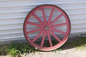Antique Wood Wagon Wheel