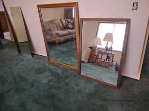 lot 154 image: (2) Mirrors, 34x48 & 28x40...