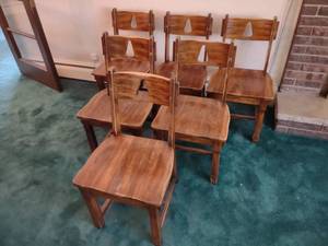 lot 162 image: (6) Kitchen Chairs...
