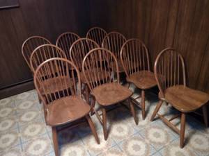 lot 171 image: (10) Oak Chairs...