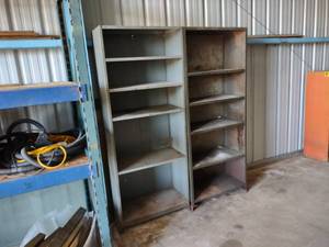 lot 52 image: (2) Steel Shelf Units, 36x18x90...