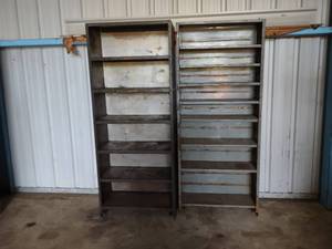 lot 54 image: (2) Assorted Steel Shelf Units...