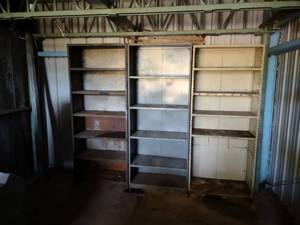 lot 55 image: (3) Assorted Steel Shelf Units...