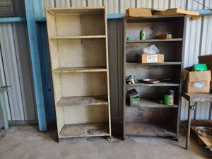 lot 56 image: (2) Assorted Steel Shelf Units...
