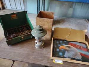 lot 96 image: Stove, Lantern, & Clock...