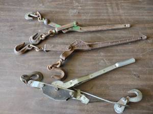 lot 97 image: (2) Binders & Come-A-Long...