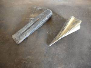lot 181 image: (2) Wood Splitting Wedges...