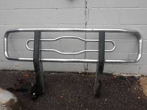 lot 109 image: Luverne Chrome Brush Guard w Brackets - Removed from 2009 Chevy Truck