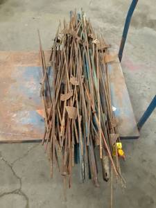 lot 144 image: Lot of About 50 Fence Posts 3 to 4 Long