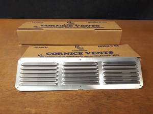 lot 154 image: Lot of (36) 16 x 4 Mill Cornice Vents - Aluminum