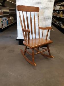 lot 156 image: Vintage Wood Rocking Chair