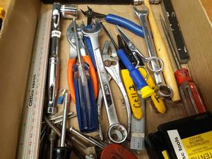 lot 178 image: Lot of Hand Tools, Clamp Light (Works) and More